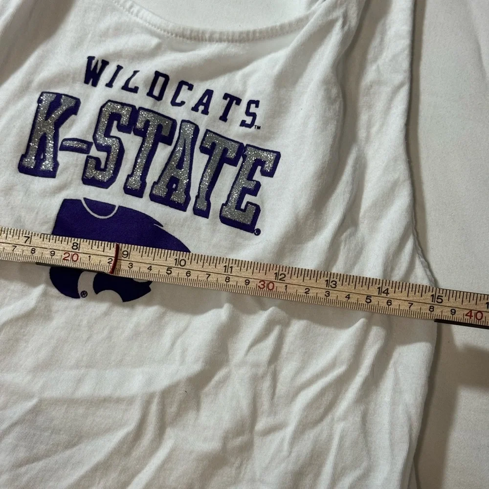 K-State Wildcats White‎ Tank Top (0038)